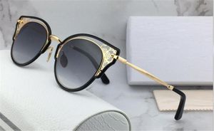 Nouveau créateur de mode femmes style lunettes de soleil JC DHELIA oeil de chat cadre creux lunettes de protection de qualité supérieure avec boîte d'origine1232570