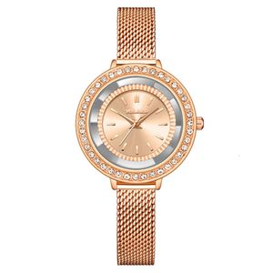 Nieuwe mode diamant ingelegde dames Milan Mesh Quartz Watch