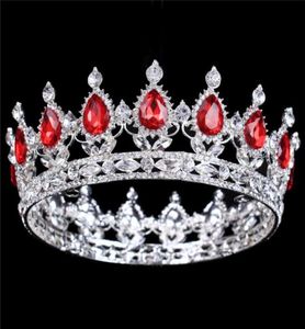 Nouvelle mode élégante rose cristal strass couronne de mariée classique argent plaqué diadèmes pour femmes accessoires de bijoux de cheveux de mariage 356124943