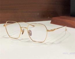 Nouveau design de lunettes de mode 8116 lunettes optiques cadre carré style littéraire rétro simple polyvalent cerclé de métal avec boîte peut faire des lentilles de prescription