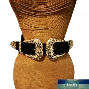 Nouvelle mode femelle vintage Strap Metal Bornle Boucle en cuir Bouteaux pour femmes Elastic Sexy Hollow Out Bide Beltes de taille Expert en usine