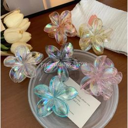 Nouvelles clips de griffe de fleurs de mode pour femmes Clips de requin floral doux Barrette Headwear Girls Accessoires de cheveux tendance