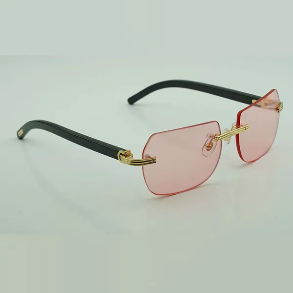 Nouvelle monture de mode lunettes de soleil à coins coupés 0286O avec nouveau matériel lentilles de lunettes de soleil haut de gamme en corne de buffle noire naturelle
