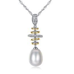 Collier de pendant perlé femmes bijoux bijoux européen vintage multic micro set zircon collier s925 silver challe chaîne de mariage féminin pour la fête de la Saint-Valentin SPC