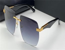 Nouvelles verres de mode Design Sunglasses The Artist II Polygon Rimless Frame généreux Highend Outdoor UV400 Protection Lens9061455