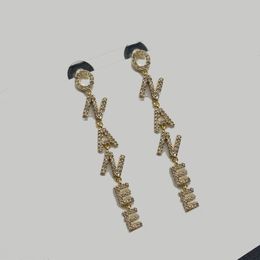 NIEUWE Mode gouden Dangle oorbellen aretes orecchini voor vrouwen partij bruiloft liefhebbers cadeau sieraden verloving met doos nrj