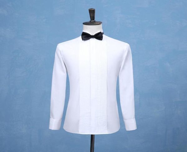 Nouvelle mode marié Tuxedos chemises Tailcoat chemise blanc noir rouge hommes chemises de mariage occasion formelle hommes chemises habillées de haute qualité4137068