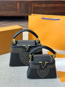 Nieuwe mode handtas luxe designer tas originele single -kwaliteit van topkwaliteit koehide afneembare schouderriem casual enkele schouder crossbody tas