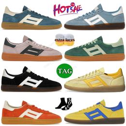 Nouvelle mode Handball Spezial Casual Shoes Designer Low Flat Men Femmes Snekers Blanc Black Gum Black Clear Pink Gum Brown Gum Sports Trainers Platform Locage