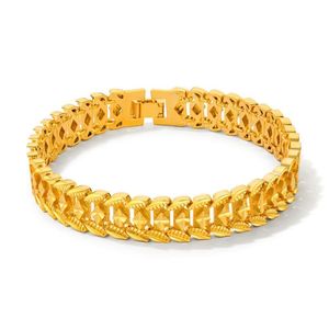 Nieuwe mode knappe persoonlijkheid koper gouden kleur armbanden voor mannen sieraden cadeau
