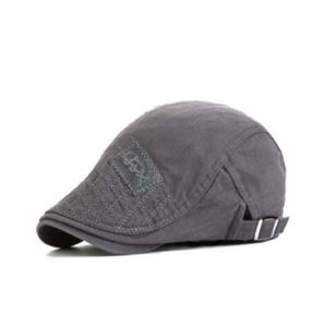 Casquette Gatsby en coton pour hommes, nouvelle mode, chapeau de Golf, conduite d'été, plat, Cabbie Newsboy, solide, bref Men039s, visières 6547078