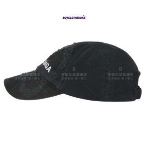 Nouveau chapeau de mode broderie de marque de marque de marque unisexe logo brodé de casquette de baseball noir en difficulté wl nh6v