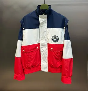 New Fashion High Street Polar Style Hip Hop Cotton Veste en cuir à manches longues Modèle de lettres respirantes Lâche hommes et femmes Y2k15