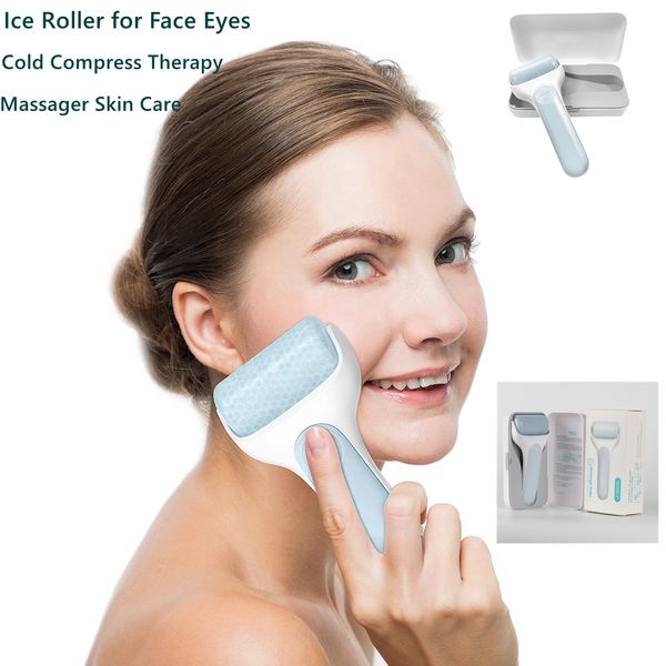 Ice Derma Roller Soicy S20 Beauty Microneedle Dermaroller Herramientas de belleza con caja protectora Seguridad Material de relleno saludable para cara, ojos y todo el cuerpo Frío