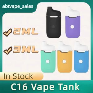 Nieuwe mode iMini C16 VAPE TANK 2ML 3ML Wegwerp vierkante apparaat Weggomend vape Pape Pape Lege Oil Vaporizer D8 D9 280mAh Preait USB -oplaadapparaat Pod Factory Support