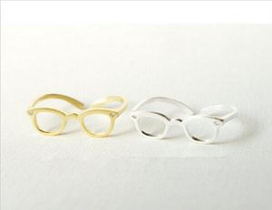 Nieuwe mode -sieraden Punk -bril Design vingerringen voor vrouwen Ladie039s hele3754942