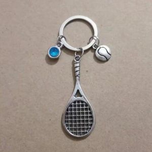 Porte-clés balle de raquette de Tennis, bijoux à la mode, pour clés de voiture, breloque pour sac à main, porte-clés de Couple, bijoux 708