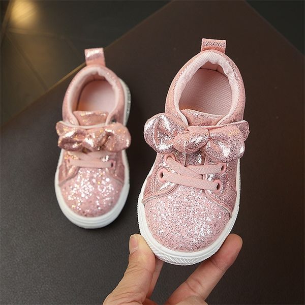 Nuevas zapatillas de deporte suaves antideslizantes para niños y niñas, zapatos informales para niños pequeños, bonitas zapatillas para correr, zapatillas deportivas de primavera para niños 210303