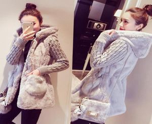 Nieuwe mode Koreaanse mode herfst wintertrui meisjes plus fluweel lange sectie kleding slanke jas plus size dames jas5428351