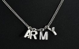 Nouvelle mode kpop bts Jimin Collier Bangtan Boys Army Army Pendant Kook Jimin v Suga Charms Jewelry Gift1977527