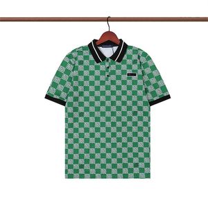 Nieuwe mode Londen Engeland Polos shirts heren ontwerpers polo shirts high street borduurwerk print t shirt mannen zomer katoen casual t-shirtsq1