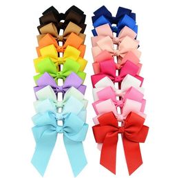 Nieuwe mode Long Ribbon Hair Bow Barrettes Hair Clips Girls Hairgrip Ponytail Clips For Kids Hairspins Hair Accessoires