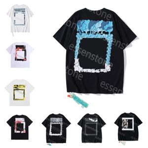 Nouvelle mode Luxurys Offes Vêtements T-shirt et femmes T-shirts en vrac Tops Homme Casual Street Graffiti Shirt Sweatshirtoff Hommes T-shirts Offswhite t