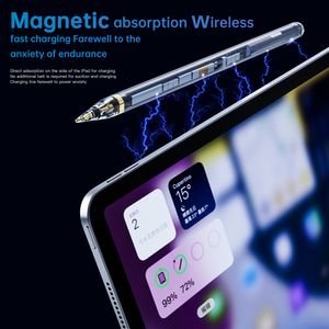 Nouveau stylet magnétique Transparent intelligent sensible, sans fil, pour iPad, crayon