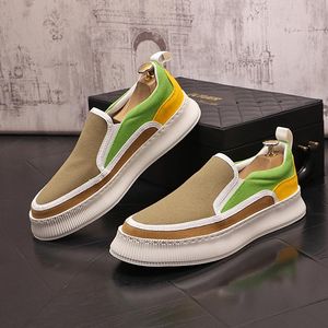 Nouvelle mode homme mocassins toile chaussures bateau chaussures conduite chaussure mâle luxe 2022 décontracté à la main hommes Slipon hommes top qualité