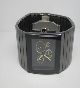 New Fashion Man Watch Quartz Stopwatch Chronograph Watch for Man Wrist Watch Black Ceramic Rd0521452211