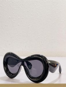 Nouvelles lunettes de soleil pour hommes et femmes 40099 Couleur de conception spéciale Frame de masque gonflé Avantgarde Style fou intéressant avec 6005555