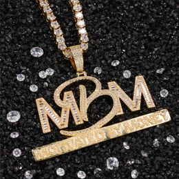 Nieuwe mode mannen hiphop ketting goud zilver kleur cz gemotiveerd door geld brief hanger ketting leuk cadeau