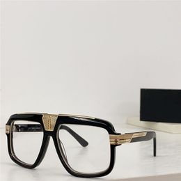 Nouveaux hommes de mode lunettes optiques 678 cadre pilote design de forme de voiture de luxe avant-gardiste et style généreux lunettes transparentes haut de gamme