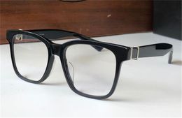Nieuwe mode mannen optische bril 8055 klassieke vierkante plaat frame met lederen doos retro eenvoudige stijl ontwerp HD duidelijke lens topkwaliteit