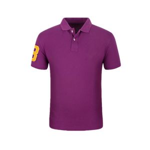 Nieuwe mode mannen Polo beroemd merkkleding borduurwerk logo mannen casual mannelijke katoenen jongen polos shirt