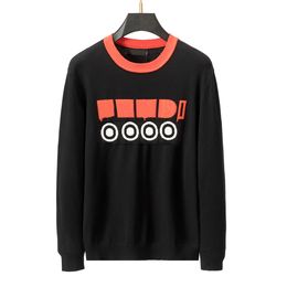 Pull de créateur pour hommes et femmes pour coupe ajustée et col en V, de haute qualité, classique, loisirs, automne hiver, garder au chaud, manches longues, col rond, lettres