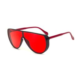 Nouvelle mode hommes lunettes de soleil pour femmes net rouge même paragraphe grand cadre lunettes anti ultraviolet lunettes street show tendance lunettes de soleil hip hop avec boîte et étui