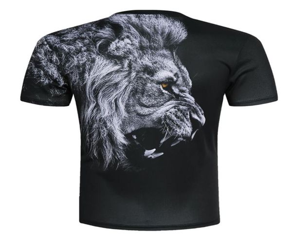 Nouvelle mode hommes femmes t-shirt impression 3d lion conçu élégant t-shirt d'été marque hauts t-shirts grande taille M5XL6695122