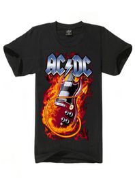 Nueva moda Men039s ACDC Rock Band camiseta hombres ac dc Men039s Camiseta de algodón verano estampado 3D Acdc camisetas para hombres Wo7302261