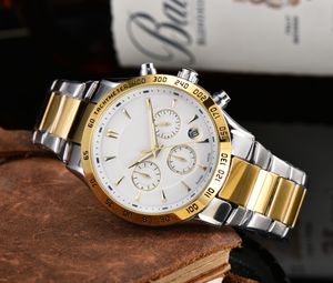 Nieuwe mode heren automatische quartz uurwerk waterdicht hoge kwaliteit horloge uurwijzer weergave metalen band eenvoudige luxe populair lichtgevende meter waterdicht T8019