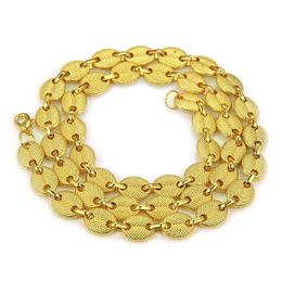 Nueva moda para hombre Gold Bling Heavy Cuban Link Chain Necklace 12mm 30 pulgadas Hip Hop Long Chains Miami Rapper joyería personalizada para chicos