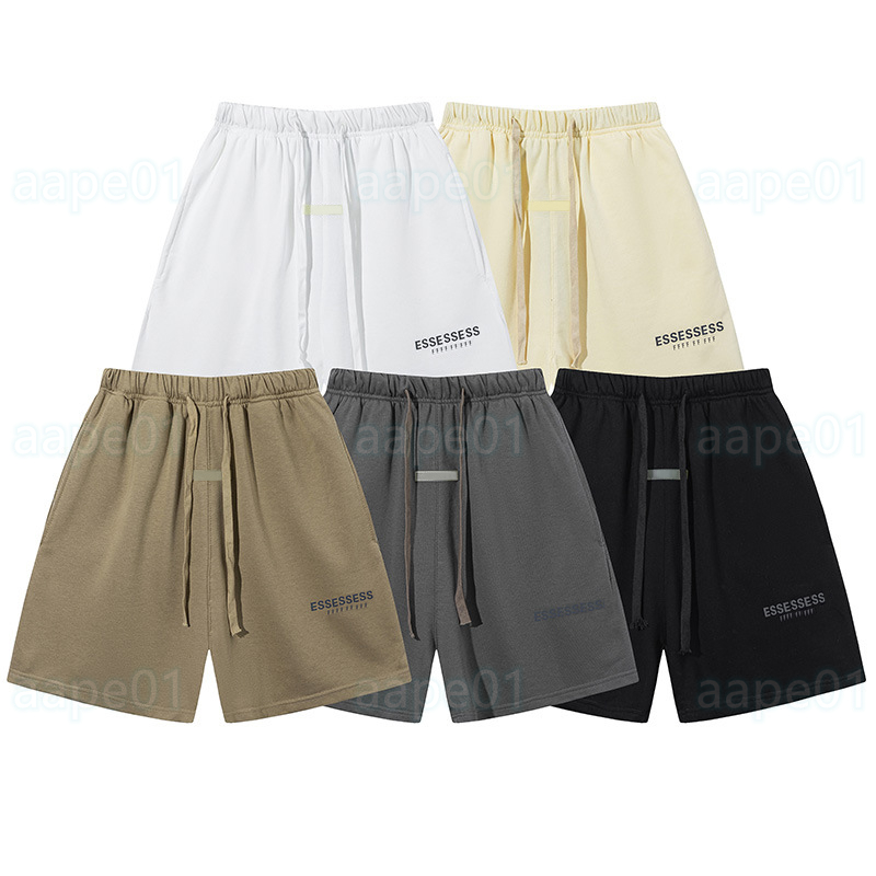 Summer Mens Shorts Solid Sports Capris Casual Par Jogging Pants Mens Letter Print Shorts Womens Hip Hop Street Shorts Size S-XL