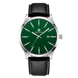 Nouvelle mode hommes montres Top marque de luxe en cuir horloge sport Simple étanche montre à Quartz hommes Relogio Masculino