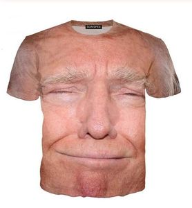 Nouvelle mode homme / femme Donald Trump T-shirt Style d'été drôle Unisexe 3D Impression T-shirt décontracté plus taille L 874