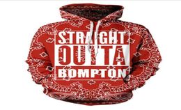 Nouvelle mode Menwomen Sublimation Straight Outta Bompton Funnd Sweatshirts Sweats Sweats Automne Hiver Casual Imprimed Hotovers 62751468269414