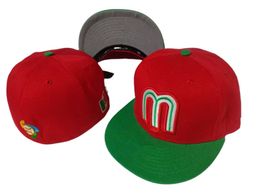 Casquette de Baseball avec lettre M du mexique, style d'été, Gorra bone, marque pour hommes et femmes, unisexe, hip hop, chapeaux ajustés entièrement fermés, nouvelle mode, M-8