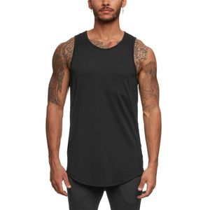 Nieuwe Mode Muscle Vest Bodybuilding Tank Top Mannen Zomer Fitness Mens Singlets Sport Gym kleding Solid Mesh Mouwloos Shirt 210421