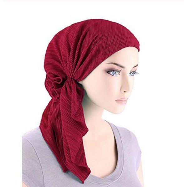 Nouvelle mode femme musulmane intérieur Hijabs chapeaux Turban tête chapeau Beanie dames cheveux accessoires musulman écharpe casquette perte de cheveux GB939