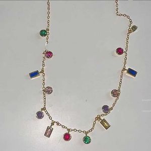 Nouveau collier de mode Bracelet anneau Tiffanylit pendentif colliers avancé 925 Anni lumière luxe peinture à l'huile série fées nuit Barcelone pierre colorée 4wo