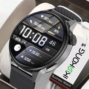 Nieuwe mode NFC Smart Watch Men Bluetooth Call Sport GPS Track horloges Women Heart Rate ECG Smartwatch voor Samsung Huawei Xiaomi